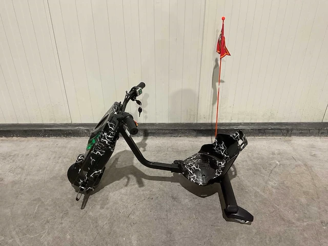 Ultra motocross drift trike 27ja 250w zwart bliksem voertuig - afbeelding 17 van  33