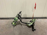 Ultra motocross drift trike 27ja 250w zwart/groen/wit voertuig - afbeelding 3 van  12