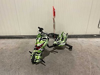 Ultra motocross drift trike 27ja 250w zwart/groen/wit voertuig - afbeelding 4 van  12