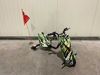 Ultra motocross drift trike 27ja 250w zwart/groen/wit voertuig - afbeelding 6 van  12
