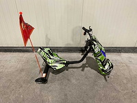 Ultra motocross drift trike 27ja 250w zwart/groen/wit voertuig - afbeelding 7 van  12