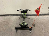 Ultra motocross drift trike 27ja 250w zwart/groen/wit voertuig - afbeelding 9 van  12