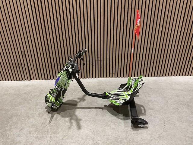 Ultra motocross drift trike 27ja 250w zwart/groen/wit voertuig - afbeelding 5 van  32