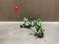 Ultra motocross drift trike 27ja 250w zwart/groen/wit voertuig - afbeelding 8 van  32