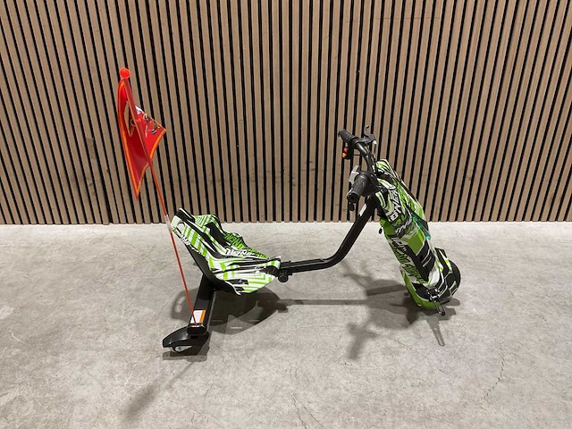 Ultra motocross drift trike 27ja 250w zwart/groen/wit voertuig - afbeelding 9 van  32