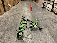 Ultra motocross drift trike 27ja 250w zwart/groen/wit voertuig - afbeelding 12 van  32