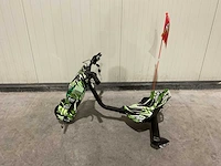 Ultra motocross drift trike 27ja 250w zwart/groen/wit voertuig - afbeelding 16 van  32