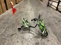 Ultra motocross drift trike 27ja 250w zwart/groen/wit voertuig - afbeelding 5 van  12