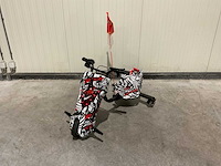 Ultra motocross drift trike 27ja 250w zwart/wit/rood voertuig - afbeelding 10 van  21