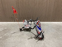 Ultra motocross drift trike 27ja 250w zwart/wit/rood voertuig - afbeelding 10 van  33