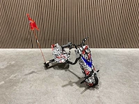 Ultra motocross drift trike 27ja 250w zwart/wit/rood voertuig - afbeelding 10 van  34