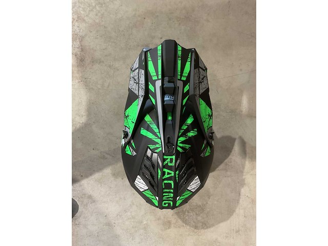 Ultra motocross maat l v1 crossmotorhelm groen/zwart - afbeelding 7 van  7