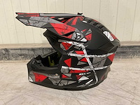 Ultra motocross maat l v1 crossmotorhelm rood/zwart - afbeelding 3 van  6