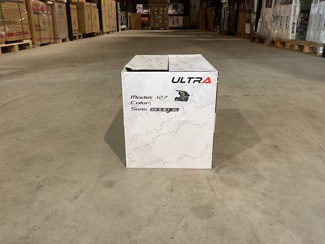 Ultra motocross maat m v1 crossmotorhelm groen - afbeelding 2 van  7