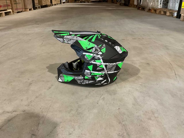 Ultra motocross maat m v1 crossmotorhelm groen/zwart - afbeelding 4 van  7
