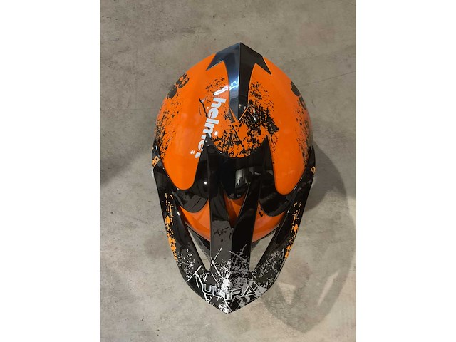 Ultra motocross maat m v1 crossmotorhelm oranje - afbeelding 7 van  7