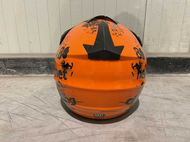 Ultra motocross maat s v1 crossmotorhelm oranje - afbeelding 4 van  6