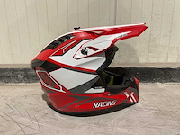 Ultra motocross maat s v1 crossmotorhelm rood/wit - afbeelding 5 van  6