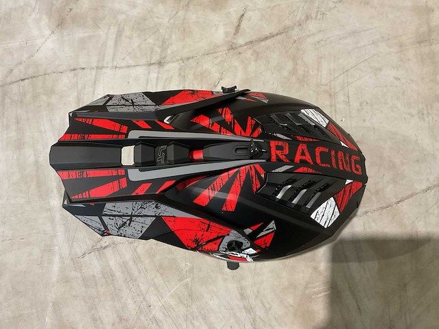 Ultra motocross maat s v1 crossmotorhelm rood/zwart - afbeelding 6 van  6