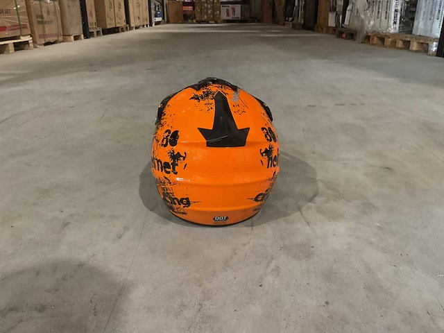 Ultra motocross maat xl v1 crossmotorhelm oranje - afbeelding 5 van  7
