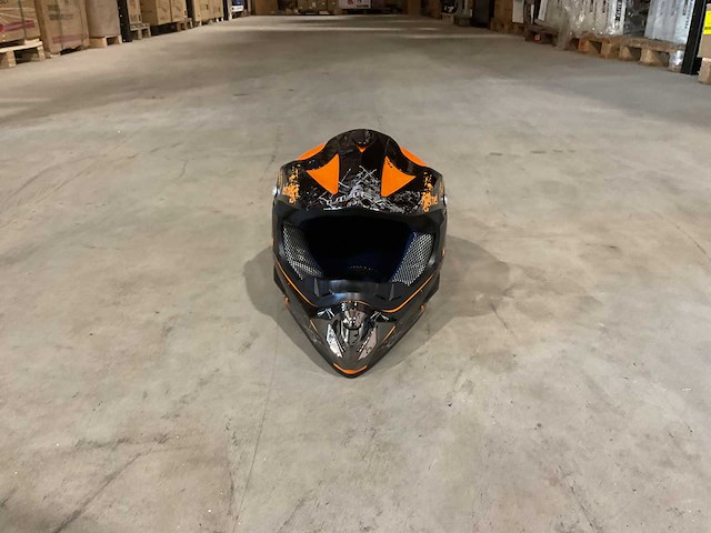 Ultra motocross maat xl v1 crossmotorhelm oranje - afbeelding 3 van  7