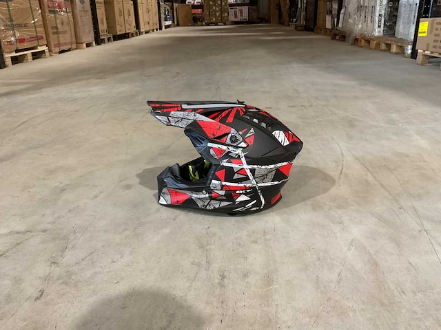 Ultra motocross maat xl v1 crossmotorhelm rood/wit - afbeelding 4 van  7