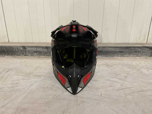 Ultra motocross maat xl v1 crossmotorhelm rood/zwart - afbeelding 2 van  6