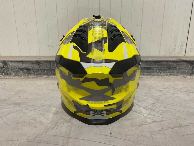 Ultra motocross maat xs v1 crossmotorhelm geel - afbeelding 4 van  6