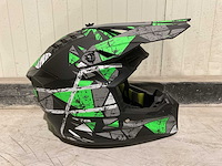 Ultra motocross maat xs v1 crossmotorhelm groen/zwart - afbeelding 4 van  5