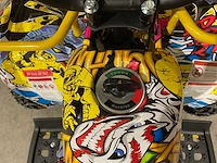 Ultra motocross met rekje atx 1000 elektrische quad geel joker ma06e - afbeelding 5 van  14