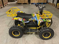 Ultra motocross met rekje atx 1000 elektrische quad geel joker ma06e - afbeelding 9 van  14
