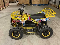Ultra motocross met rekje atx 1000 elektrische quad geel joker ma06e - afbeelding 13 van  14