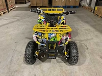 Ultra motocross met rekje atx 1000 elektrische quad geel joker ma06e - afbeelding 12 van  14