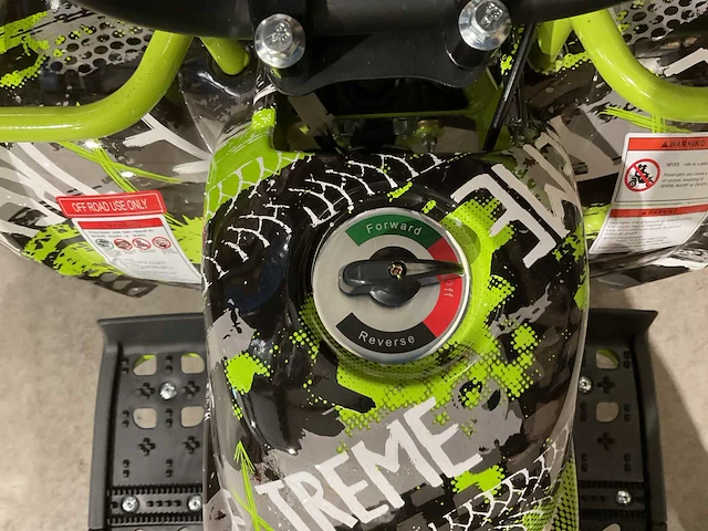 Ultra motocross met rekje atx 1000 elektrische quad groen ma06e - afbeelding 2 van  9