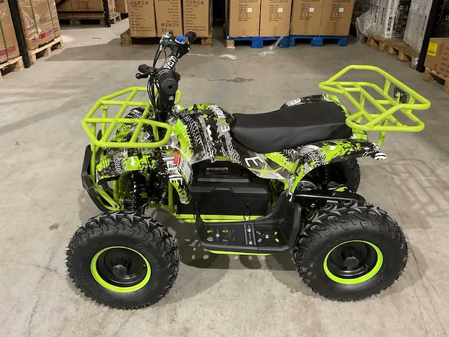 Ultra motocross met rekje atx 1000 elektrische quad groen ma06e - afbeelding 8 van  9