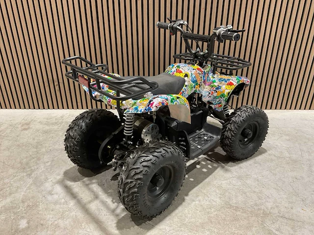 Ultra motocross met rekje atx 1000 elektrische quad wit terror ma06e - afbeelding 10 van  14