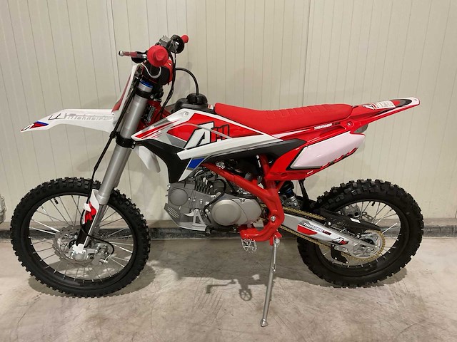 Ultra motocross thunder 125 crossmotor rood - afbeelding 8 van  14