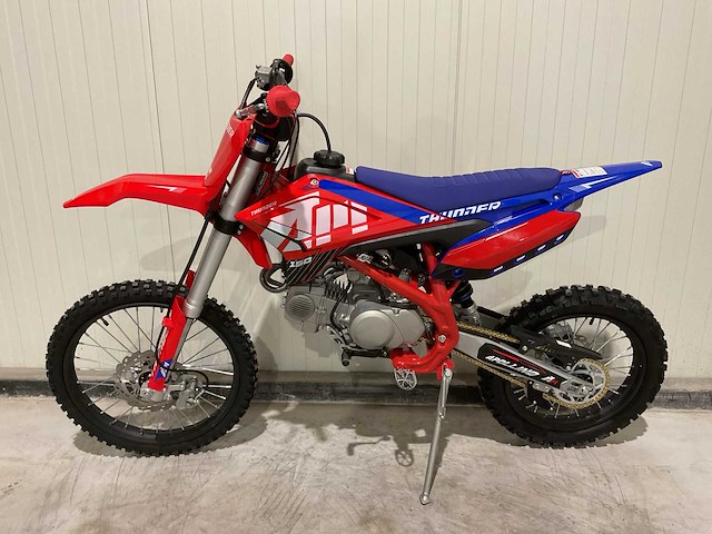 Ultra motocross thunder 150 crossmotor blauw - afbeelding 8 van  14