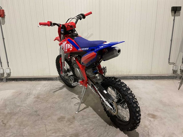 Ultra motocross thunder 150 crossmotor blauw - afbeelding 12 van  14