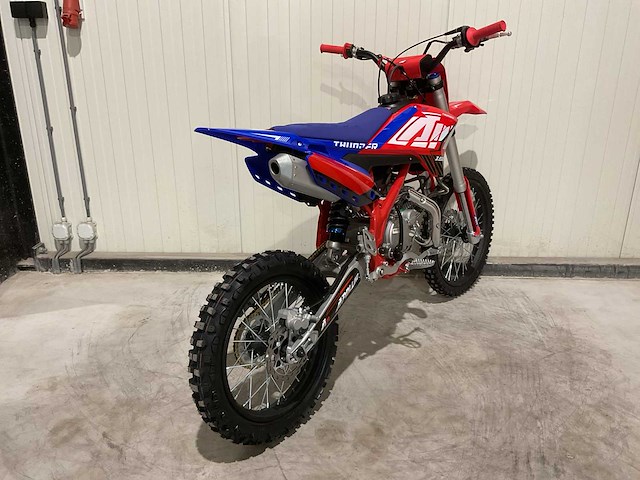 Ultra motocross thunder 150 crossmotor blauw - afbeelding 13 van  14