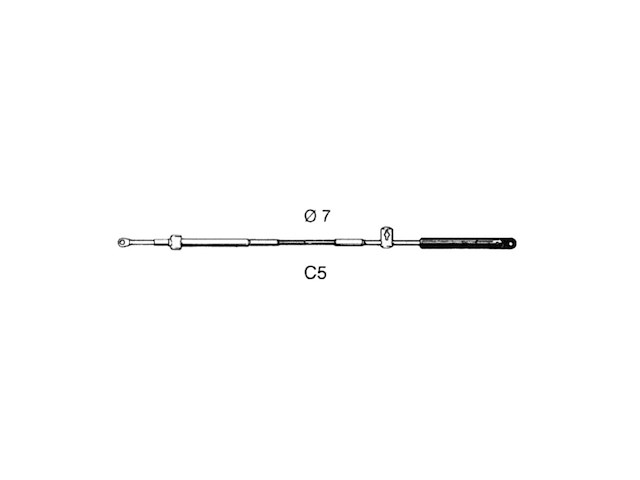 Ultraflex c5 engine control cable - 30161c - afbeelding 1 van  3