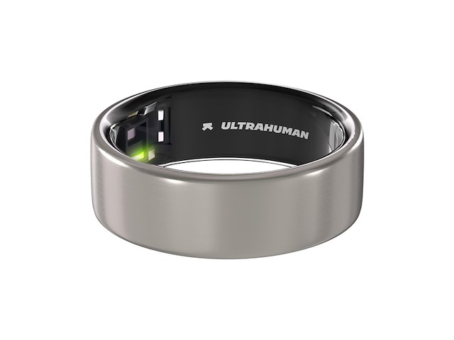 Ultrahuman ring air - smartring - maat 6 - raw titanium - afbeelding 1 van  4