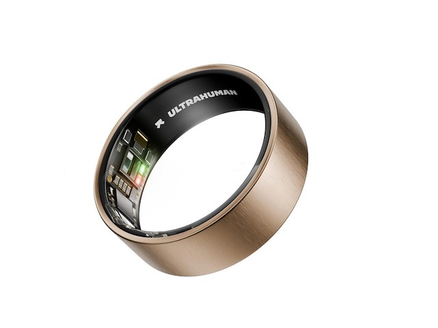Ultrahuman ring air smart ring geborsteld rosegoud maat 8 - afbeelding 1 van  1