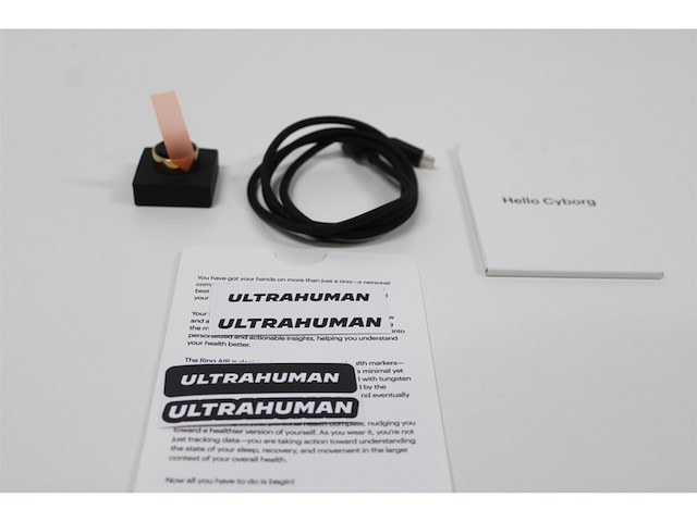 Ultrahuman ring air smart ring slaap & fitnesstracker goud maat 6 - afbeelding 2 van  3