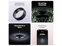 Ultrahuman ring air smart ring slaap & fitnesstracker maat 11 zwart - afbeelding 3 van  5