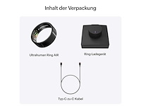 Ultrahuman ring air smart ring slaap & fitnesstracker maat 11 zwart - afbeelding 4 van  5