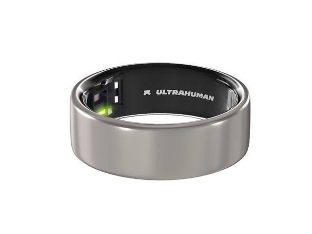Ultrahuman ring air smartring maat 13 raw titanium - afbeelding 1 van  3