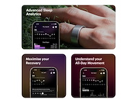 Ultrahuman ring air smartring maat 13 raw titanium - afbeelding 2 van  3