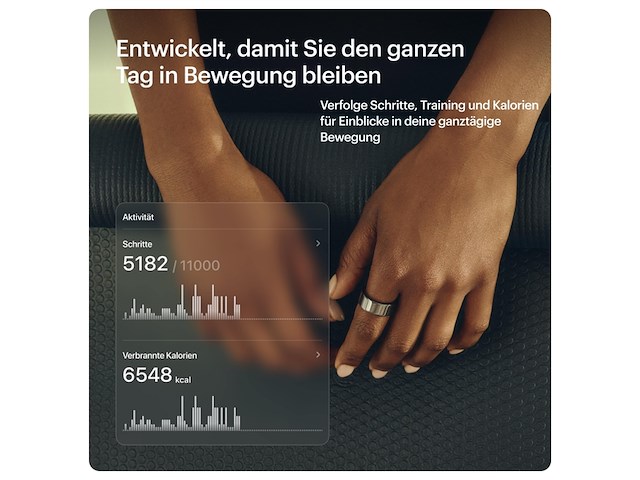 Ultrahuman smart ring zilver maat 14 - afbeelding 3 van  6