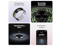 Ultrahuman smart ring zilver maat 14 - afbeelding 4 van  6